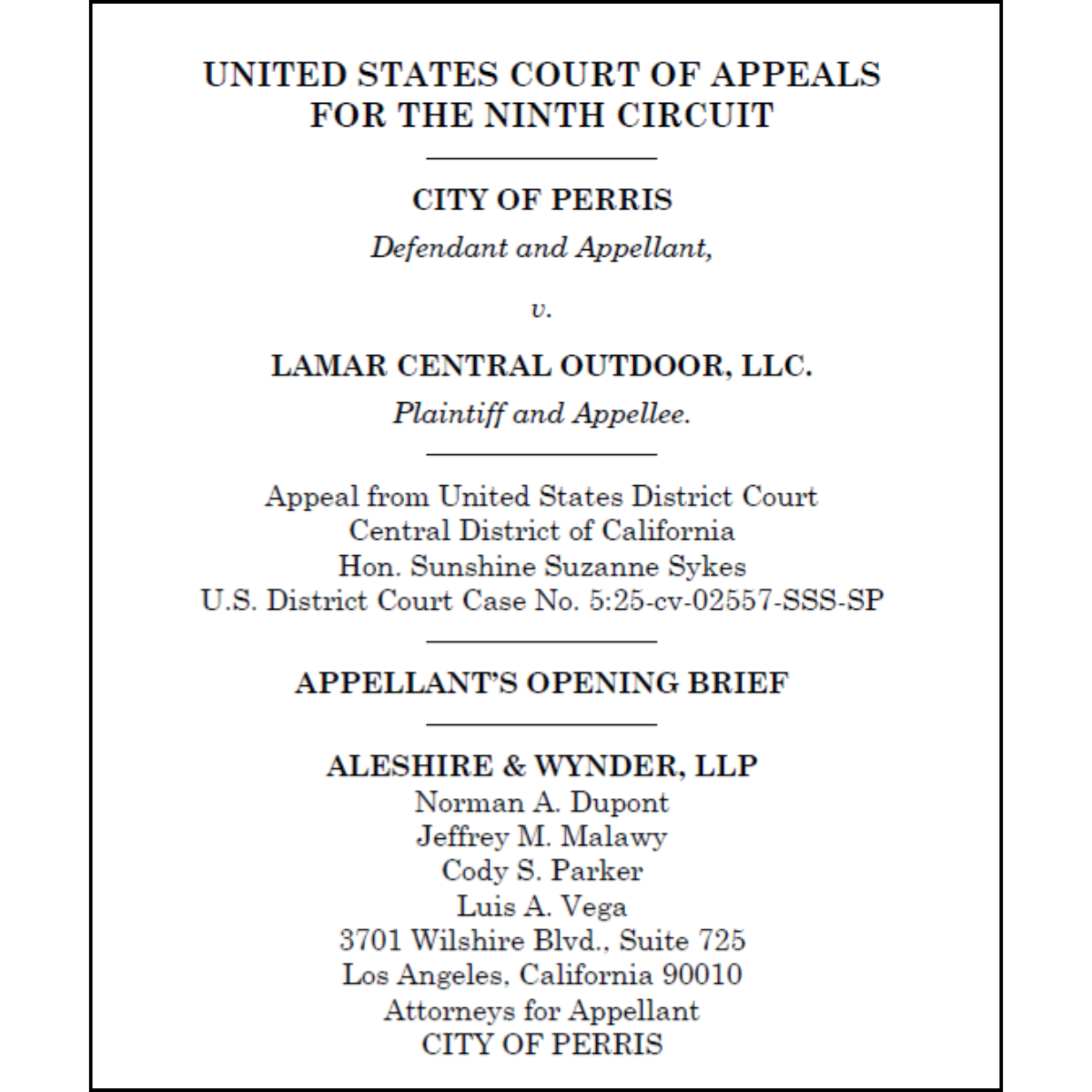 A&W Files First Amendment Commercial Speech Brief in U.S. Court of Appeals for the Ninth Circuit